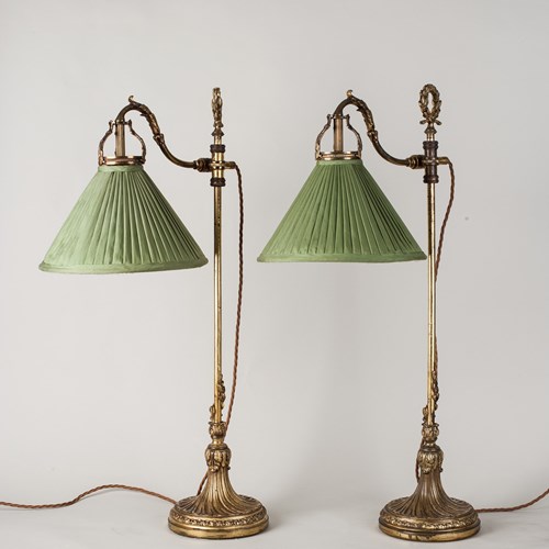 Pair Of Adjustable Lamps