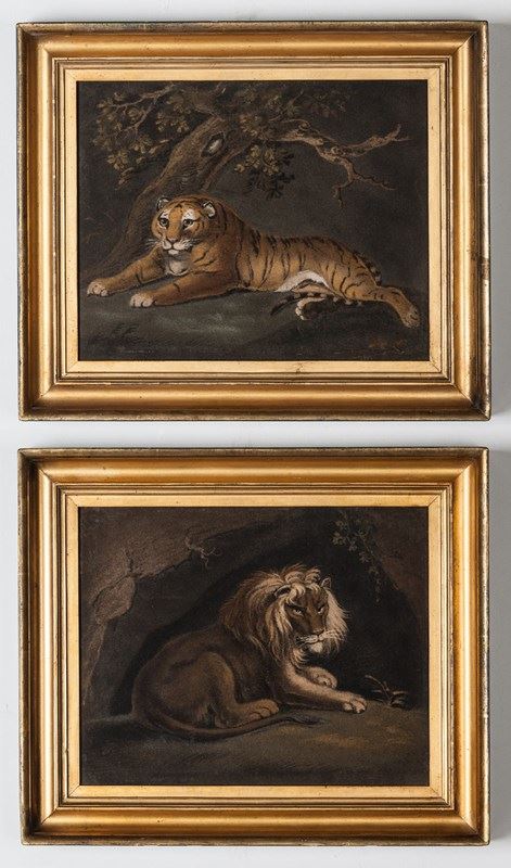 A Lion And A Tigress By Zobel After Stubbs-walpoles-5075-main-638199601952908194.jpg