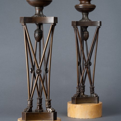 Athenienne Candlesticks After Thomas Hope.