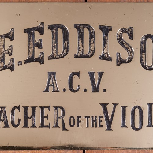 Violin Teacher's Engraved Name Plate