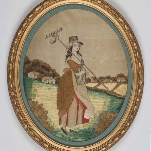 A Fine Georgian Silkwork Picture