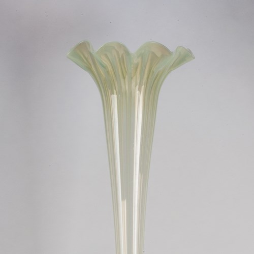 62 Inches High Lilly Vase By James Powell And Sons. (Whitefriars Glass).
