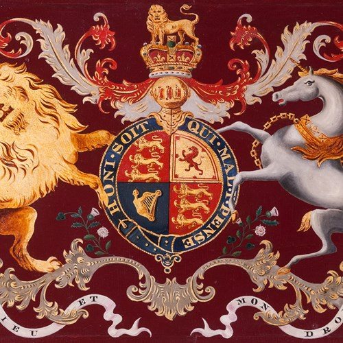 Royal Coat Of Arms Coach Panel