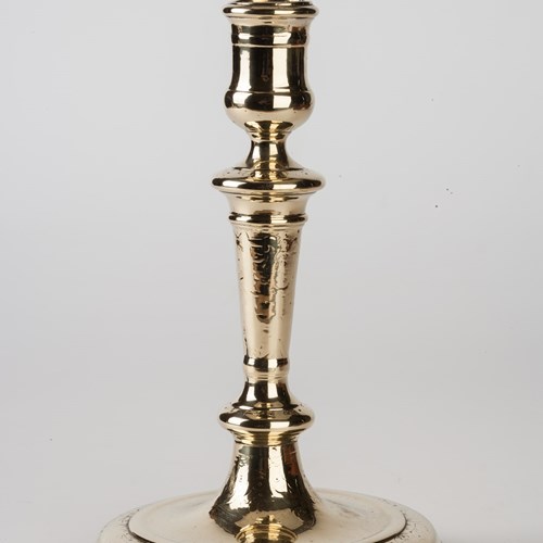 18Th Century French Brass Candlestick