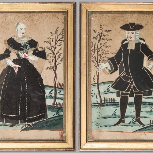 18Th Century Mixed Media Characters