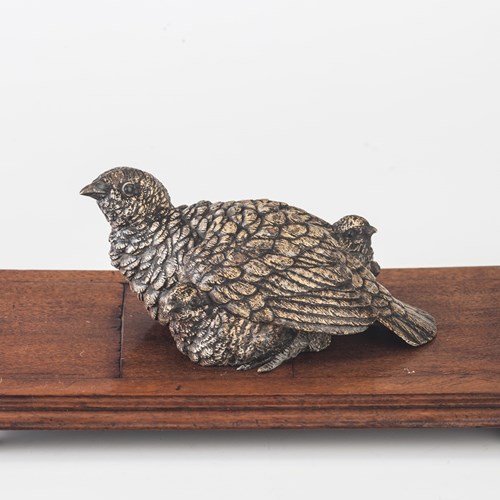 Austrian Bronze Nesting Quail Letter Clip