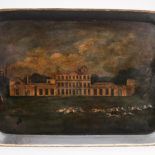 Beaufort Hunt Passing Badminton House Tray