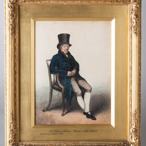 Patrick Gibson Aged 111 Drawn By Albin Burt 1830