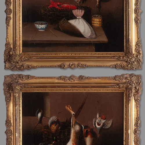 Pair Of Still Lifes By Benjamin Blake