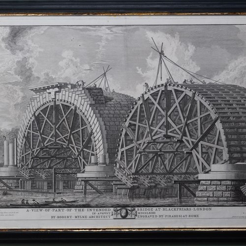 Blackfriars Bridge, Designed By Robert Mylne; Engraved By Piranesi. 