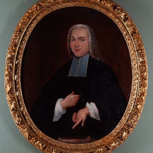 18Th Century French Portrait Of A Cleric 