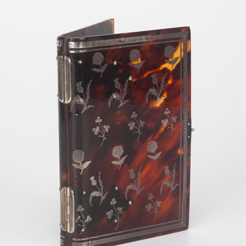 Silver & Tortoiseshell Notebook Binder
