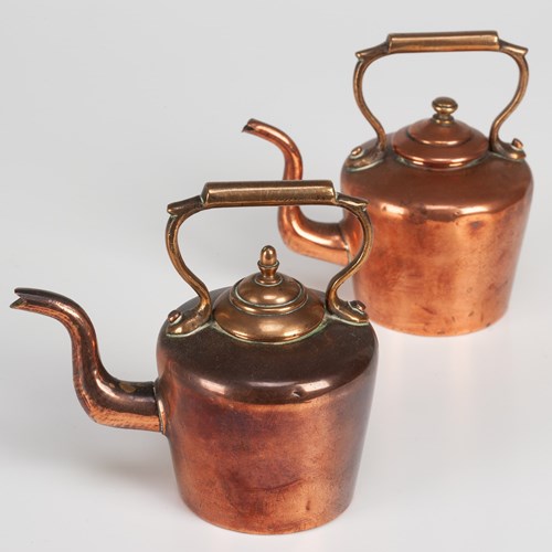2 Toy Copper Kettles