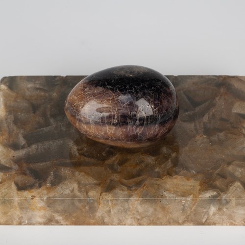Blue John Egg Paperweight