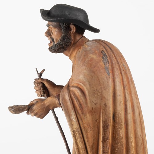 Spanish Sculpture Of A Blind Beggar