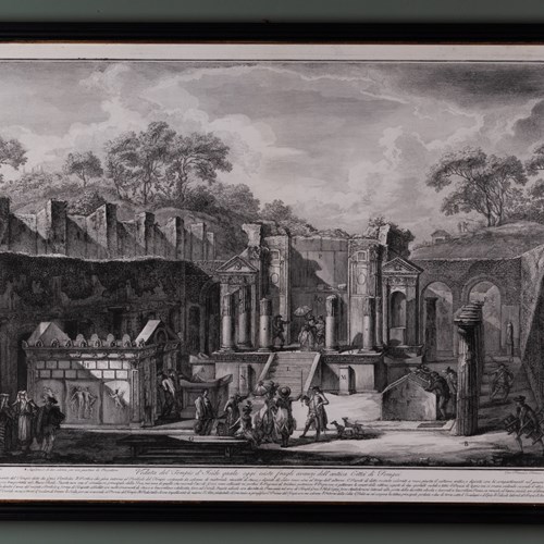 View Of The Temple Of Isis Etched By Piranesi