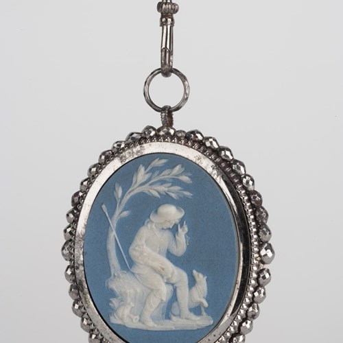 Wedgwood And Cut Steel Pendant 