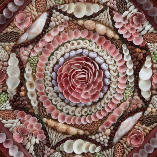 Sailors' Shellwork Valentine