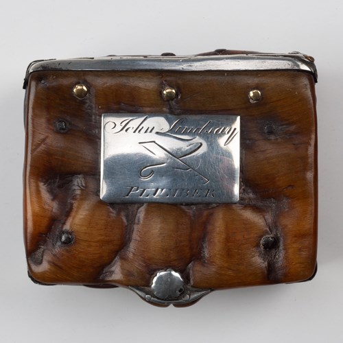 Scottish Ram's Horn Snuff Box