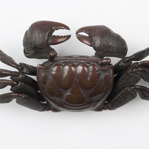Meiji Period Okimono Of A Crab