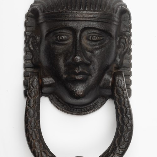 Cast Iron Egyptian Head Door Knocker