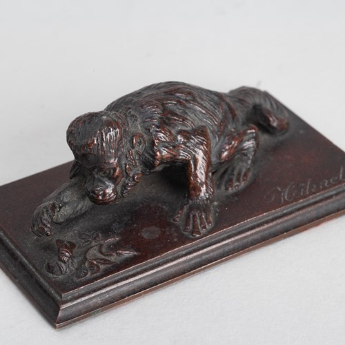 Bronze Paperweight By Ernst Julius Hähnel (1823-1909)
