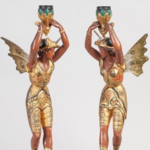 Fairytale Moth Candlesticks 