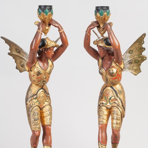 Fairytale Moth Candlesticks 