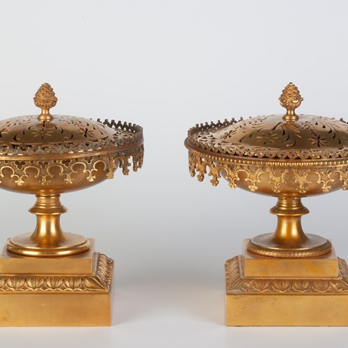 Charles X Ormolu Perfume Burners