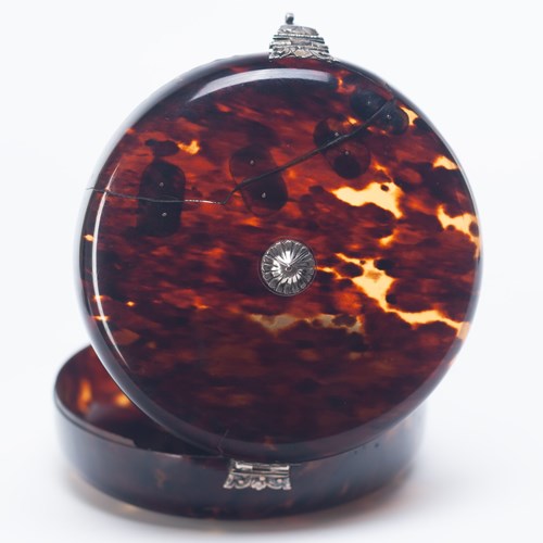Silver Mounted Tortoiseshell Box 