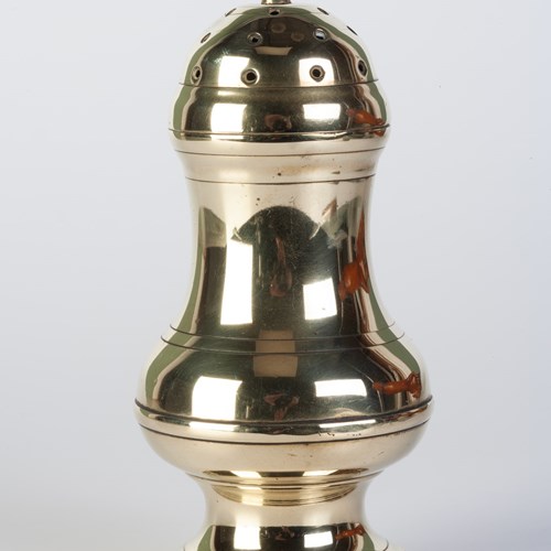 A Cast Brass Country House Caster
