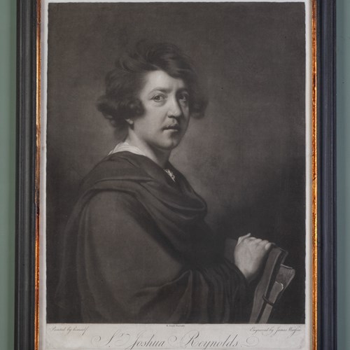 Mezzotint Portrait Of Sir Joshua Reynolds