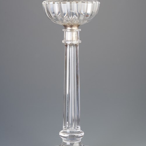 Victorian Cut Glass Table Lamp