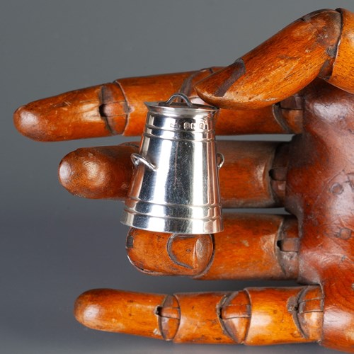 Miniature Silver Milk Churn