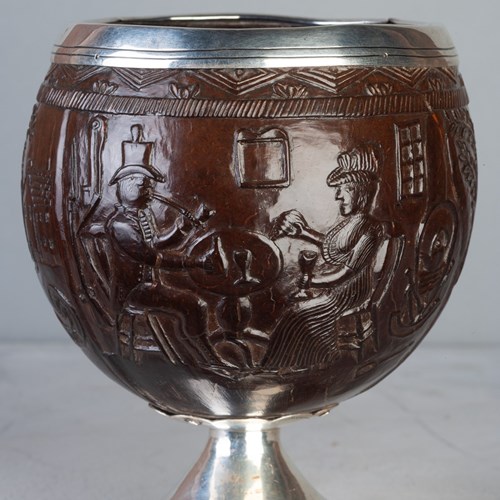 Carved Coconut Cup