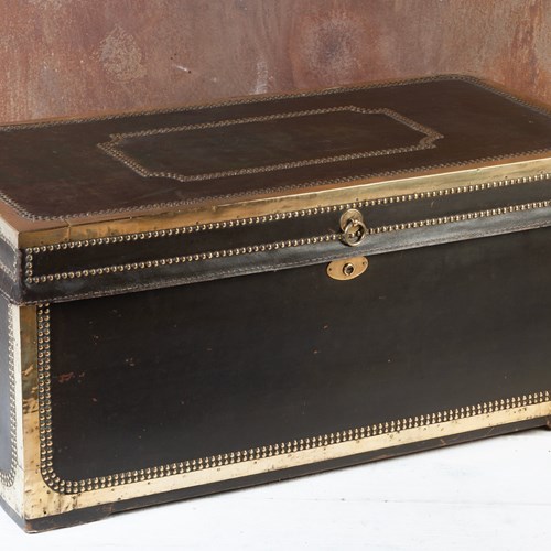 Olive Green Chinese Export Trunk