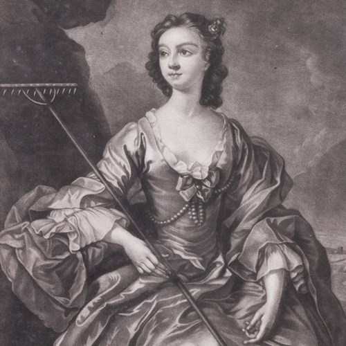 Chloe In The Country. Mezzotint By Houston