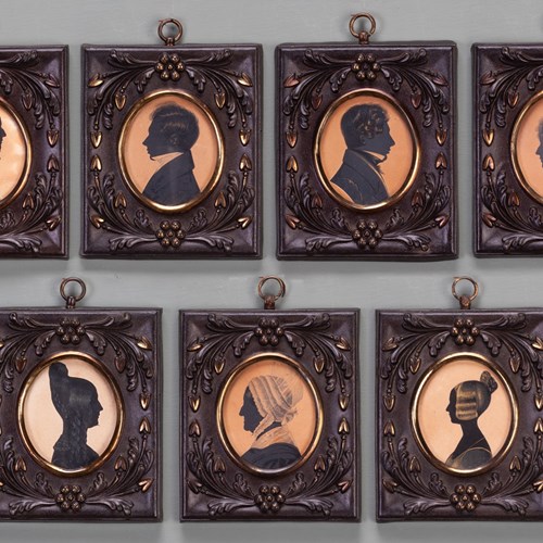 The Bates & Moore Family In Silhouette 