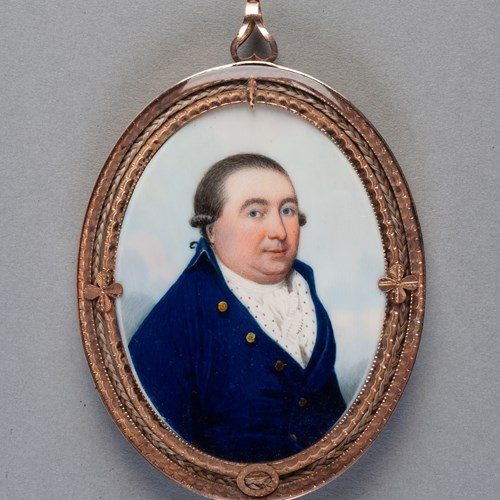 Portrait Miniature Of An Irishman
