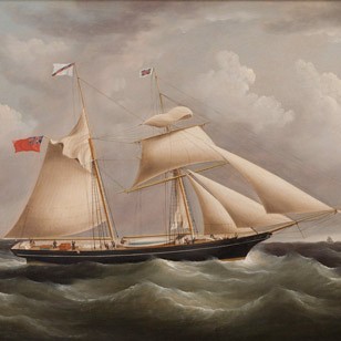 A Schooner Off Of Dover