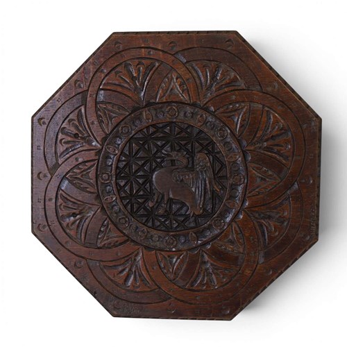 19Th‑Century Carved Wall Plaque