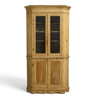 19Th‑Century English Pine Corner Cu...