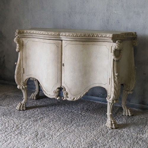 Italian Serpentine‑Front Cabinet / Sideboard