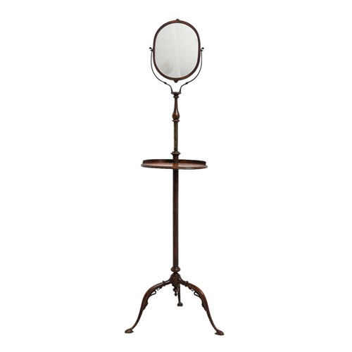 Rare Regency Gentleman’S Adjustable Shaving Stand Vanity Mirror