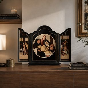 Unique 16TH C Dutch Folding Altar W...