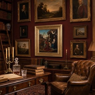 19TH Century Oil – The Adoration Of...