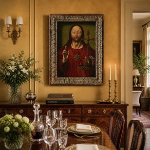 116TH/17TH C Flemish Oil - Christ A...