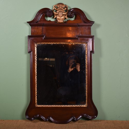 George II Mahogany Mirror 