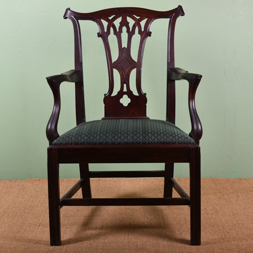 Chippendale Period Mahogany Armchair