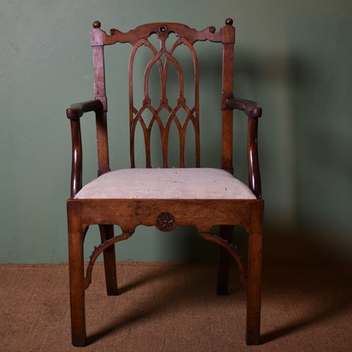 George III Gothic Armchair 